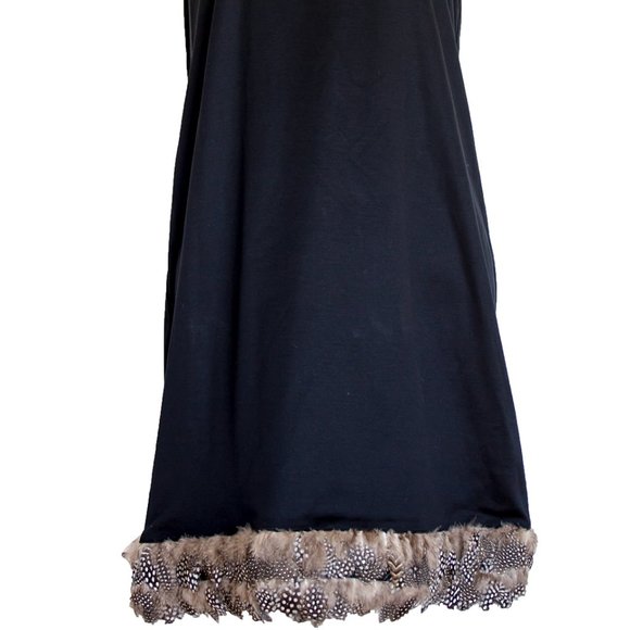 ALI RO Women’s Size 6 Feather Black Dress Sheath NWT 222$ - Picture 2 of 3